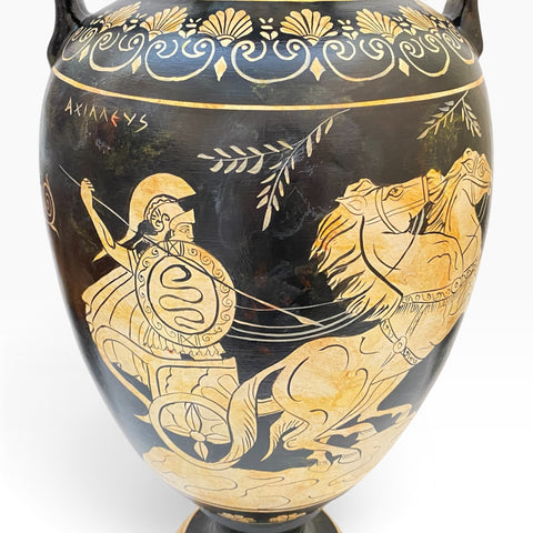 Griechische Keramikvase/Amphore, 81 cm, Paris entführt Helena, Hekules tötet einen Zentauren