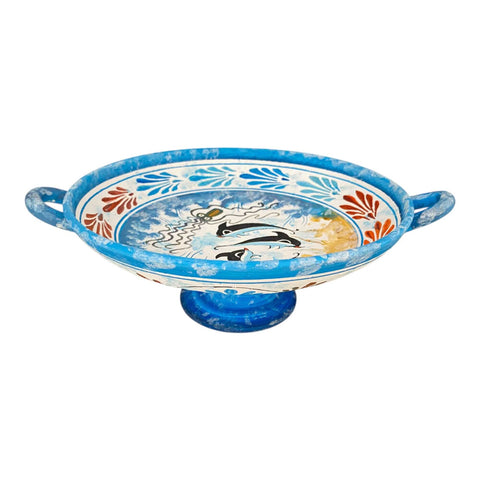 Minoan Art Pottery,Ancient Greek Kylix 21cm - ifigeneiaceramics