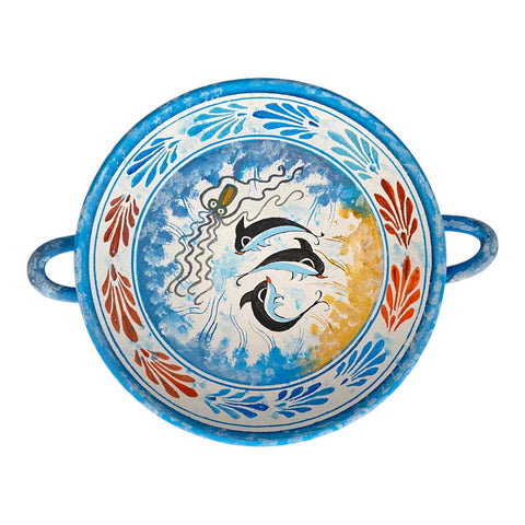 Minoan Art Pottery,Ancient Greek Kylix 21cm