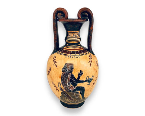 Perseus kill dragon,Hercules,Ancient Greek Amphora 24cm