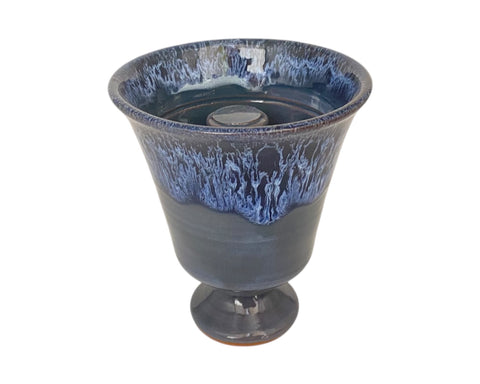 Pythagoreische gierige Becher, 11 cm, 2er-Set, zeitgenössische Designs, Blautöne