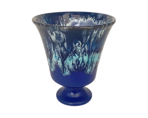 Pythagoreische gierige Becher, 11 cm, 2er-Set, zeitgenössische Designs, Blautöne