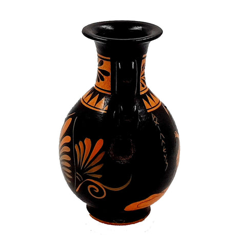 Red Figure Amphora 13cm,shows Achilles,Ancient Greek Pottery
