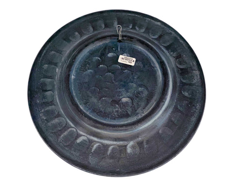 Relief terracotta plate 25cm,Blue Patina,reprasanting Ancient Greek Olypmian Gods
