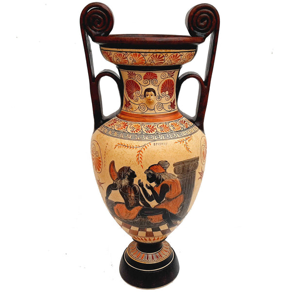 Achilles with Briseis,Hercules with Centaur,Greek Pottery Vase Amphora 57cm