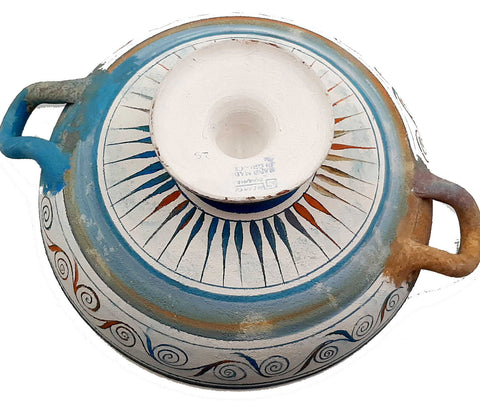 Ancient Greek  Kylix 26cm,Minoan Art Pottery - ifigeneiaceramics
