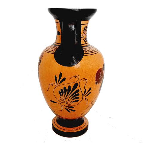 Ancient Greek Pottery Amphora 22cm,shows themes from Ancient Olympics - ifigeneiaceramics