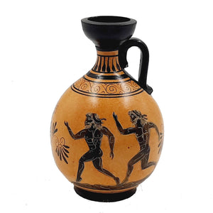 Ancient Greek Pottery Pot 17cm,showing themes from Ancient Olympics - ifigeneiaceramics
