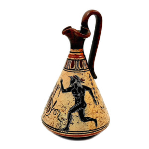 Ancient Greek Vase 16cm,Multicolored,showing themes from Ancient Olympics - ifigeneiaceramics