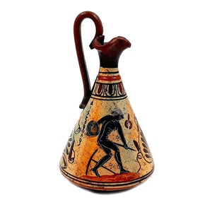 Ancient Greek Vase 16cm,Multicolored,showing themes from Ancient Olympics - ifigeneiaceramics