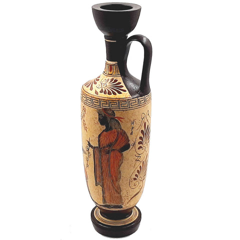 Greek Pottery Vase,Lekythos 35cm,shows Olympian Gods, Greek Mythology - ifigeneiaceramics