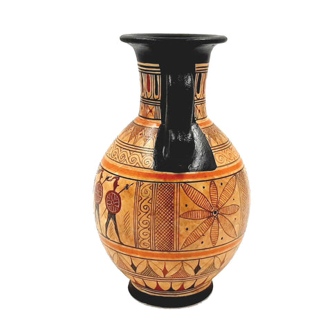 Geometric Amphora 17cm,Greek Pottery Vase - ifigeneiaceramics