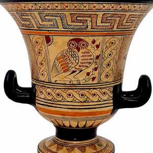 Kratère géométrique 16 cm, poterie grecque antique