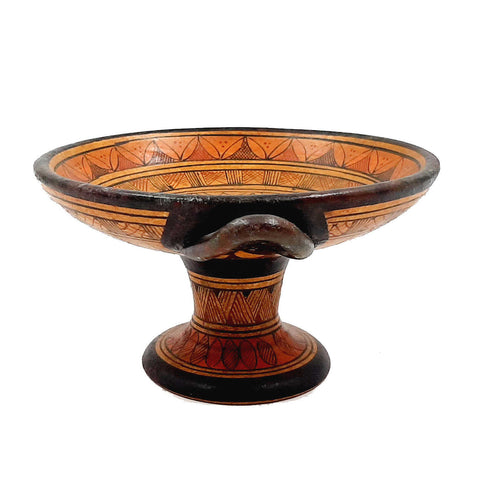 Kylix géométrique 13 cm de diamètre, poterie grecque antique