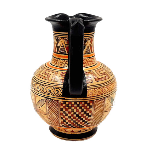 Oinochoé géométrique 16 cm, poterie d’art grec ancien