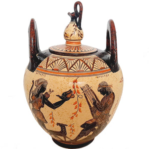 God Dionysus,Aphrodite,Apollo and Artemis,Greek Pottery Cansiter 30cm