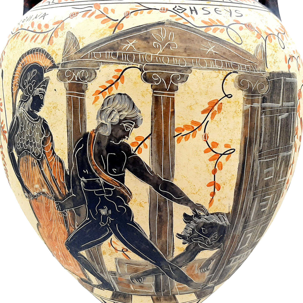 Greek Amphora 36cm Ancient Greek Pottery Theseus And Minotaur Achille greek-amphora-36cm-ancient-greek-pottery-theseus-and-minotaur-achille