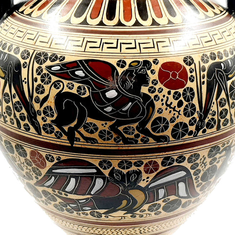 Greek Amphora Vase 36cm,Corinthian Art Pottery - ifigeneiaceramics