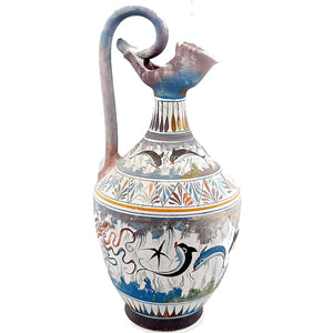 Greek Cretan Jar,Oinochoe 38cm,Minoan Art Pottery - ifigeneiaceramics