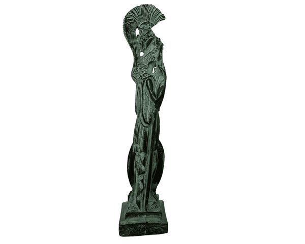 Άγαλμα της Ελληνικής Θεάς Αθηνάς, Πράσινο Γύψινο Γλυπτό 26,5εκ