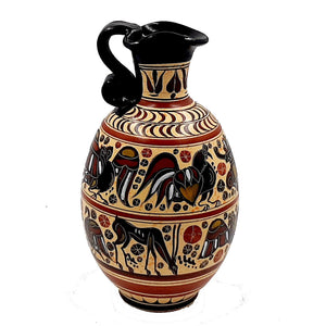 Greek Oinochoe 22cm,Corinthian art,Ancient Greek Pottery - ifigeneiaceramics