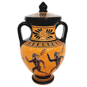 Greek Vase Amphora 19cm,shows  Ancient Olympics themes - ifigeneiaceramics