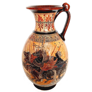 Ancient Greek Vase Jar 36cm,Phaethon and Achilles with Pythia - ifigeneiaceramics