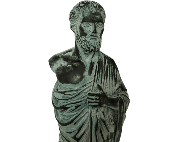 Άγαλμα Ιπποκράτη, Ο πατέρας της Ιατρικής, Πράσινο Γύψινο Γλυπτό 24,5 εκ.