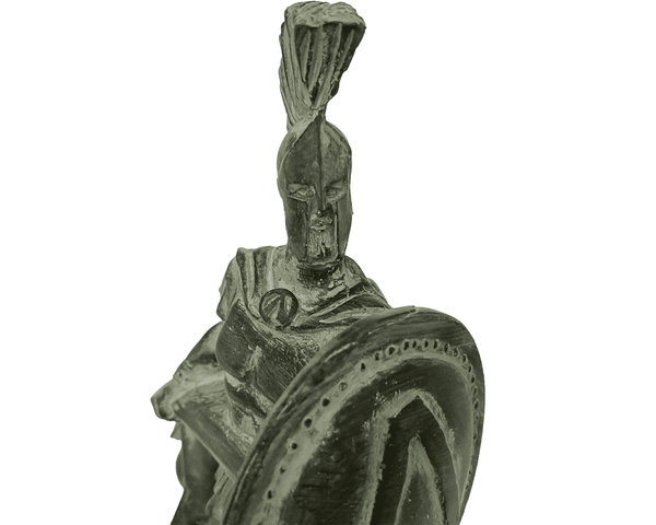 Léonidas avec épée Sculpture, le roi de Sparte, statue en plâtre 28 cm
