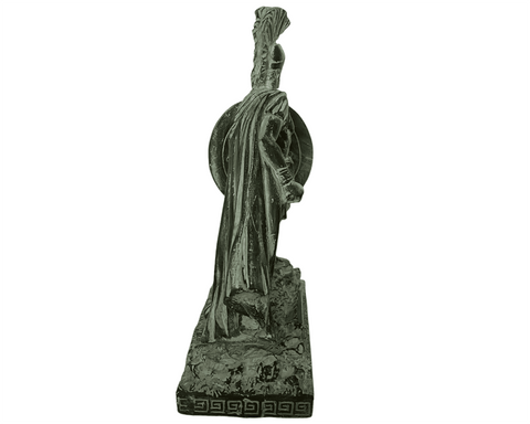 Léonidas avec épée Sculpture, le roi de Sparte, statue en plâtre 28 cm