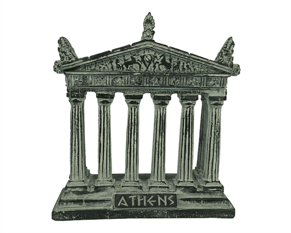 Parthenon Facade Statue ,8 Columns Doric order,Plaster Replica Scuplture 14cm