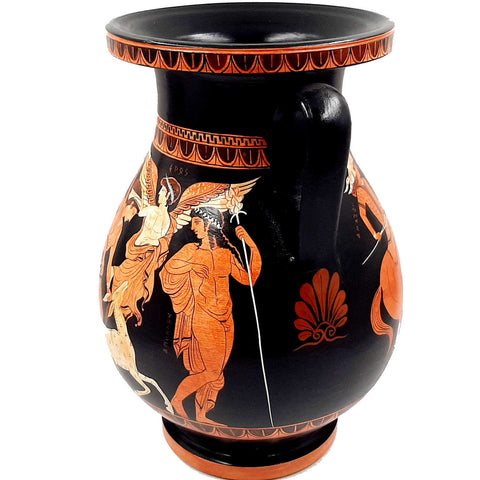 Pelike 31cm,Red figure,Goddess Artemis Hunting,God Apollo ,Nike,God Poseidon,Museum Replicas - ifigeneiaceramics