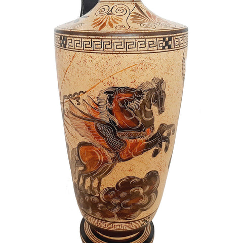 Φαέθων,Θεός Απόλλωνας με Αφροδίτη,Ελληνική Κεραμική Λήκυθος 50εκ.