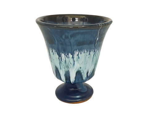 Pythagorean Greedy Cups 11cm, set of 2 conteporary designs blue shades