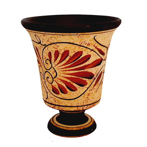 Pythagorean cup,Greedy Cup 11cm ,Shows God Dionysus - ifigeneiaceramics