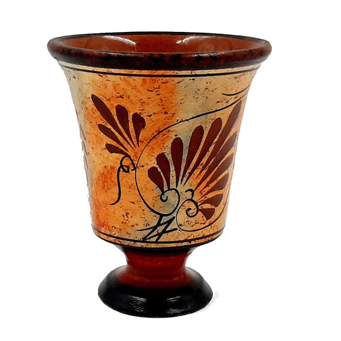 Πυθαγόρειο κύπελλο,Greedy Cup 11cm γυάλινο,Δείχνει τον Θεό Απόλλωνα
