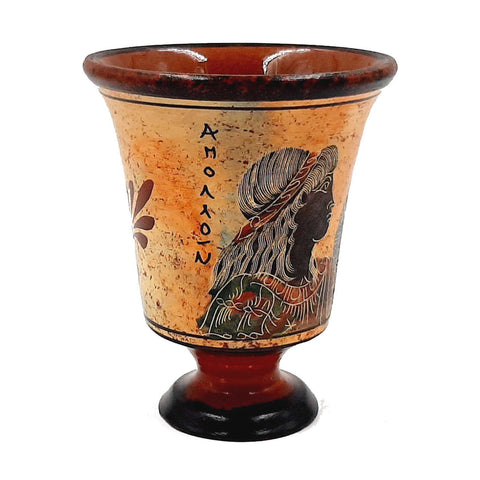 Pythagorean cup,Greedy Cup 11cm glassed,Shows God Apollo