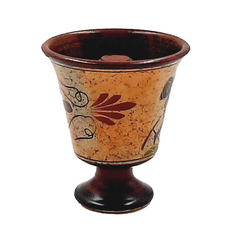 Pythagorean cup,Greedy cup 11cm,Multicolored,Shows Discus throw - ifigeneiaceramics