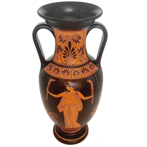 Red figure Pottery Vase 36cm ,Hecate and Goddess Artemis