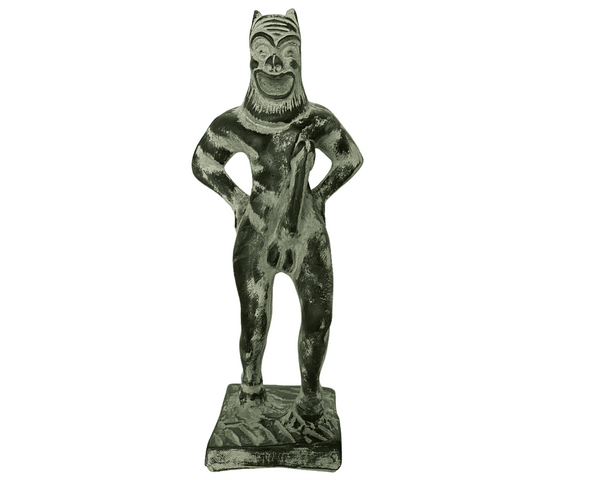 Άγαλμα Σατύρου, Γλυπτό Πράσινη Πατίνα Γύψινο Χυτό 21εκ