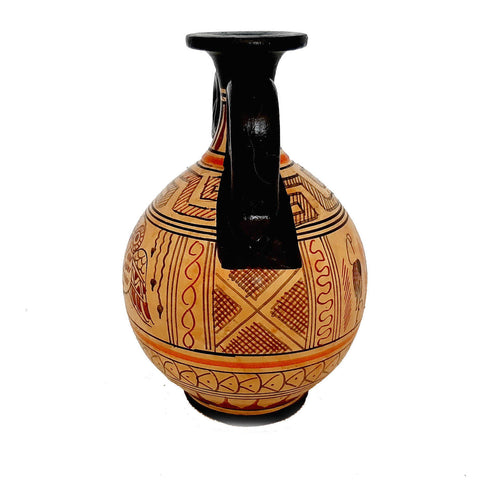 Set of 2 Geometric vases 11,5cm,Ancient  Greek Pottery - ifigeneiaceramics