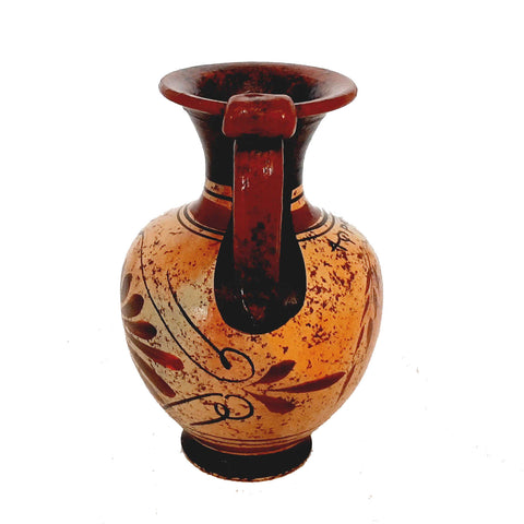 Set of 3 Ancient Greek Pottery vases 11,5cm,Multicolored,Showing Olympian Gods - ifigeneiaceramics