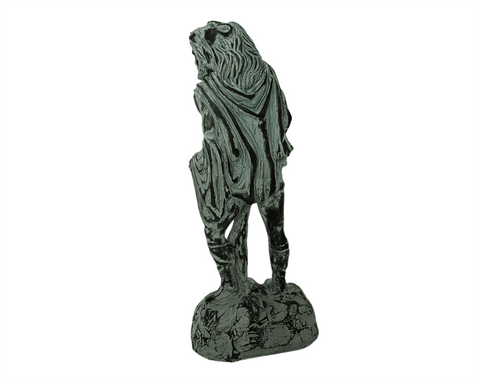 Statue of Hercules,Ancient Greek Hero, Green Patina Plaster sculpture 22cm