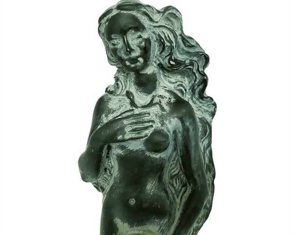 Statue de Vénus Rising, Naissance de la Déesse Aphrodites, Sculpture en plâtre 25,5cm